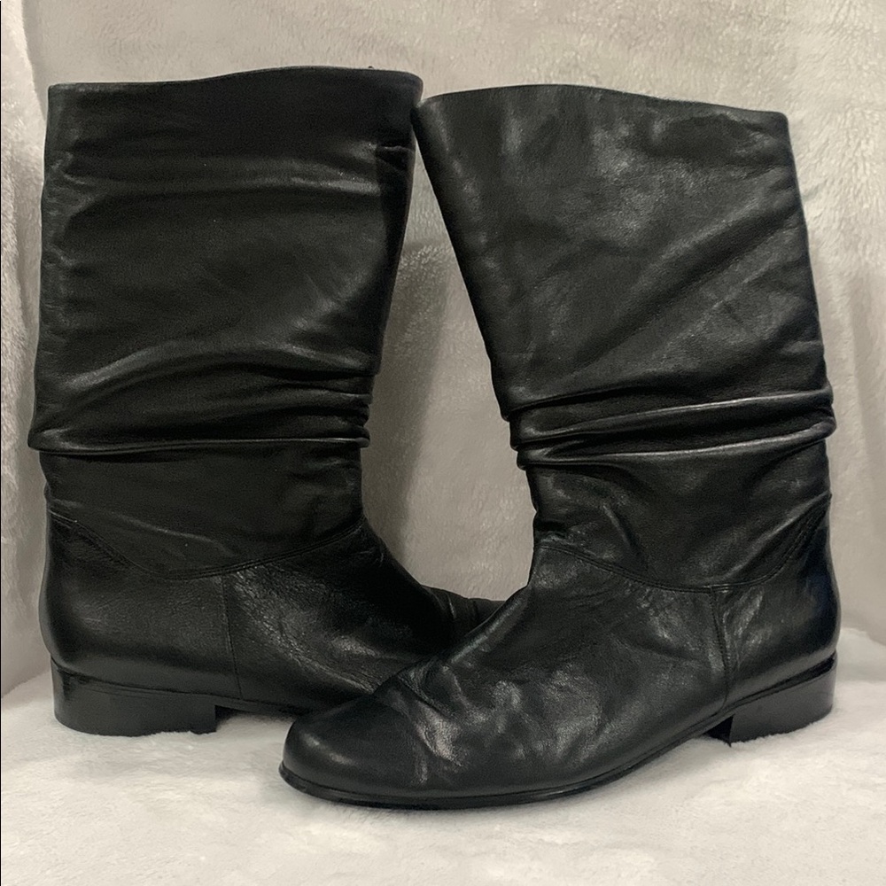 Liz Baker Black Calf high boots size 9 1/2